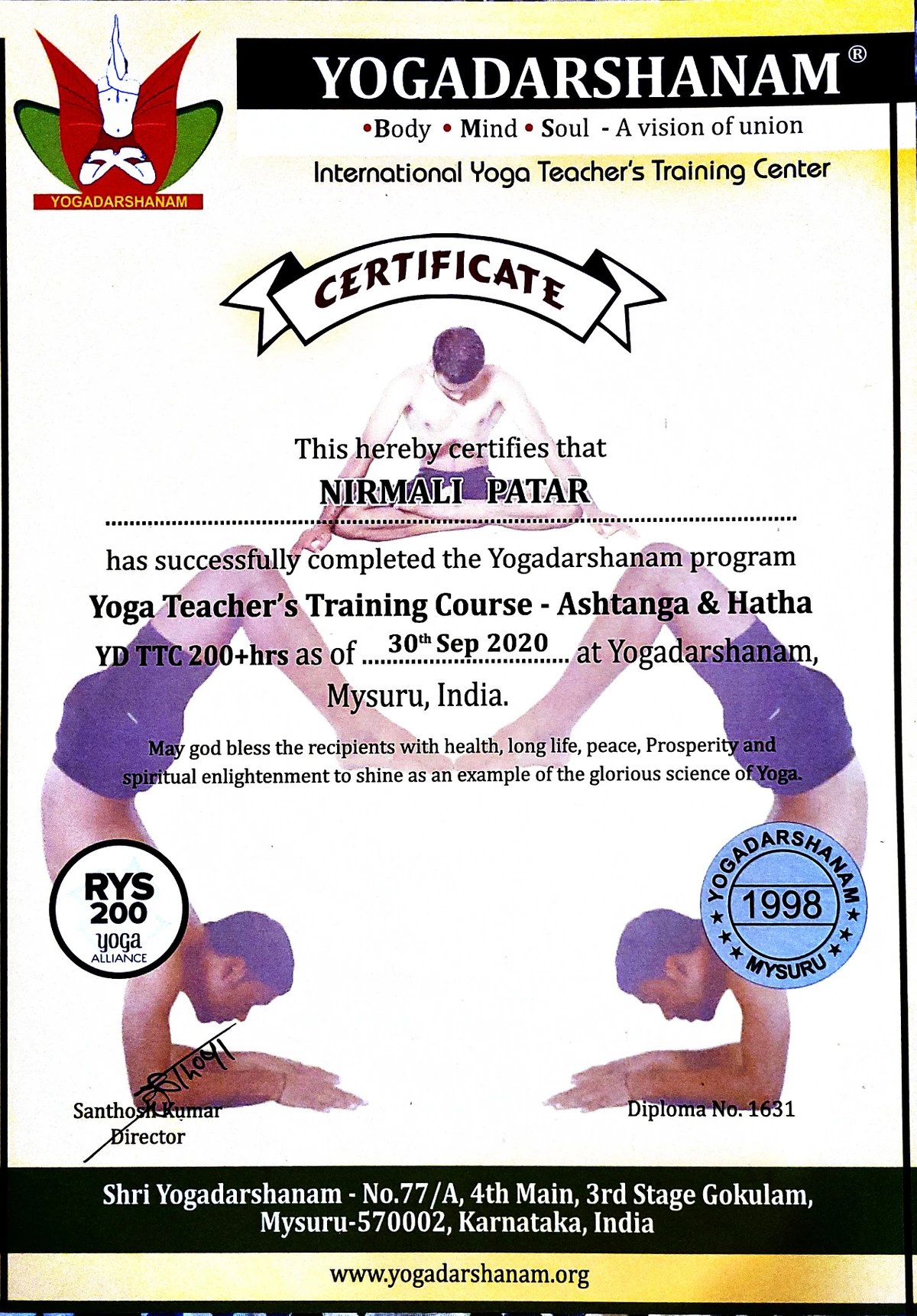 Nirmali 200 Hour TTC